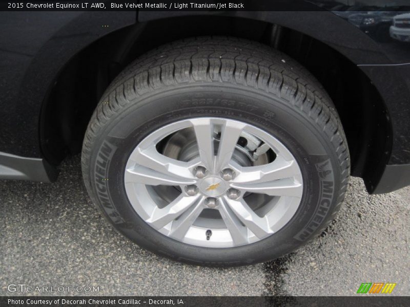Blue Velvet Metallic / Light Titanium/Jet Black 2015 Chevrolet Equinox LT AWD