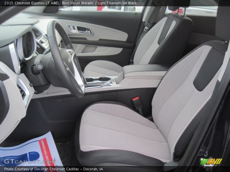 Blue Velvet Metallic / Light Titanium/Jet Black 2015 Chevrolet Equinox LT AWD