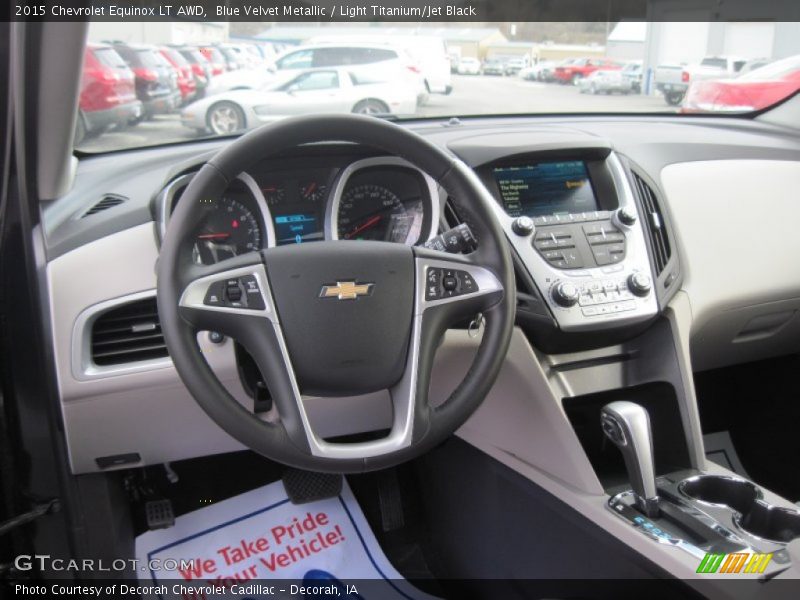 Blue Velvet Metallic / Light Titanium/Jet Black 2015 Chevrolet Equinox LT AWD