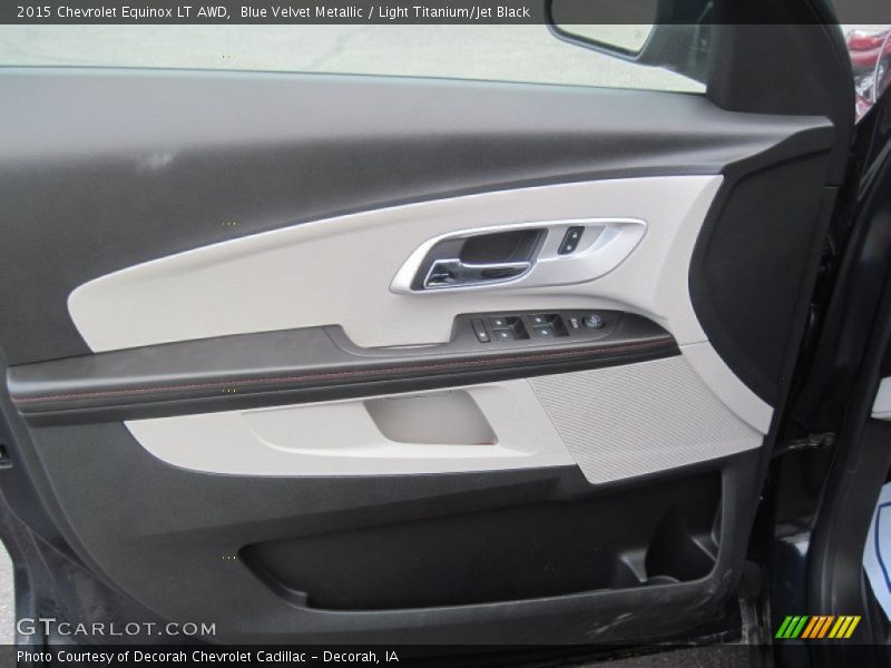 Blue Velvet Metallic / Light Titanium/Jet Black 2015 Chevrolet Equinox LT AWD