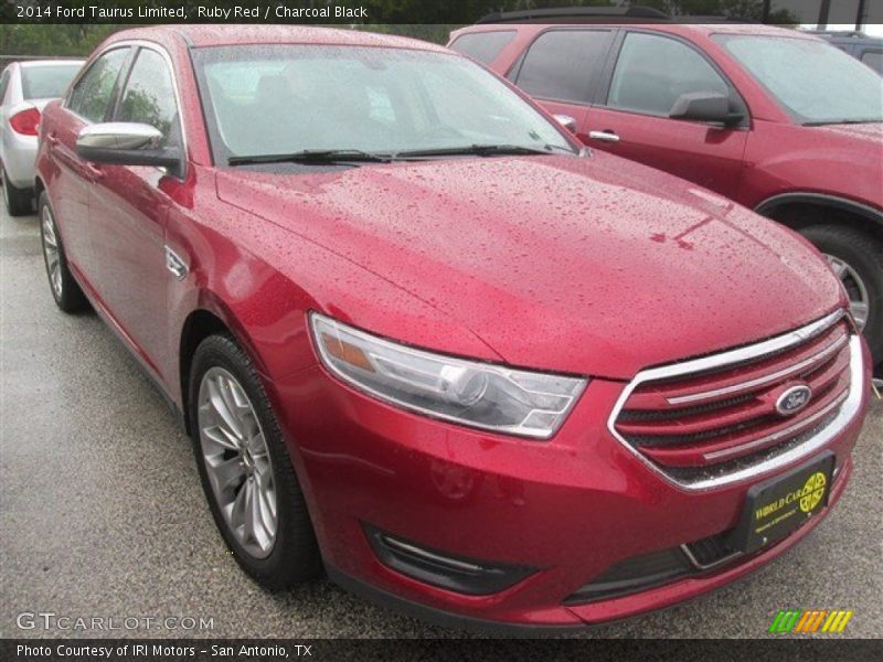 Ruby Red / Charcoal Black 2014 Ford Taurus Limited