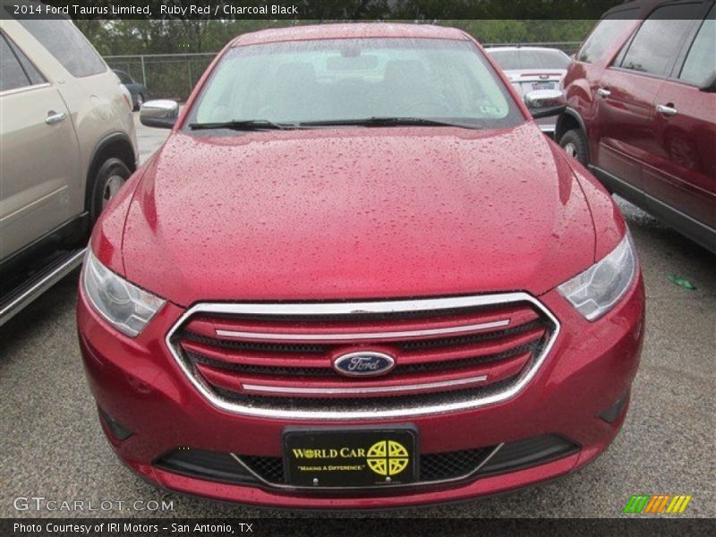 Ruby Red / Charcoal Black 2014 Ford Taurus Limited