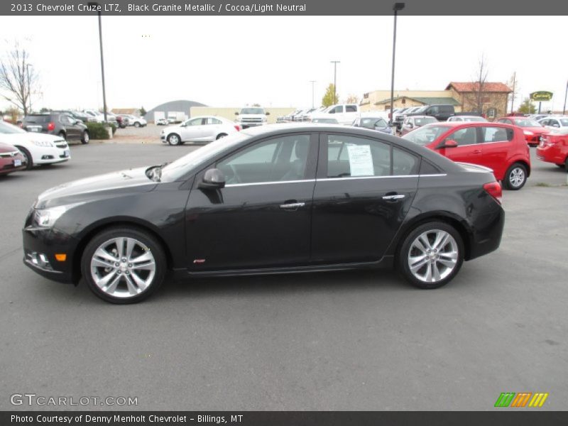 Black Granite Metallic / Cocoa/Light Neutral 2013 Chevrolet Cruze LTZ