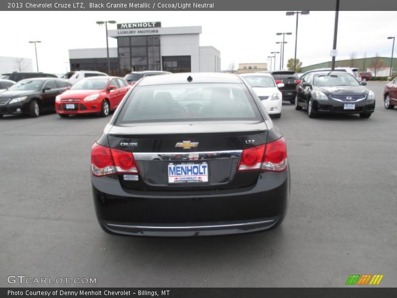 Black Granite Metallic / Cocoa/Light Neutral 2013 Chevrolet Cruze LTZ