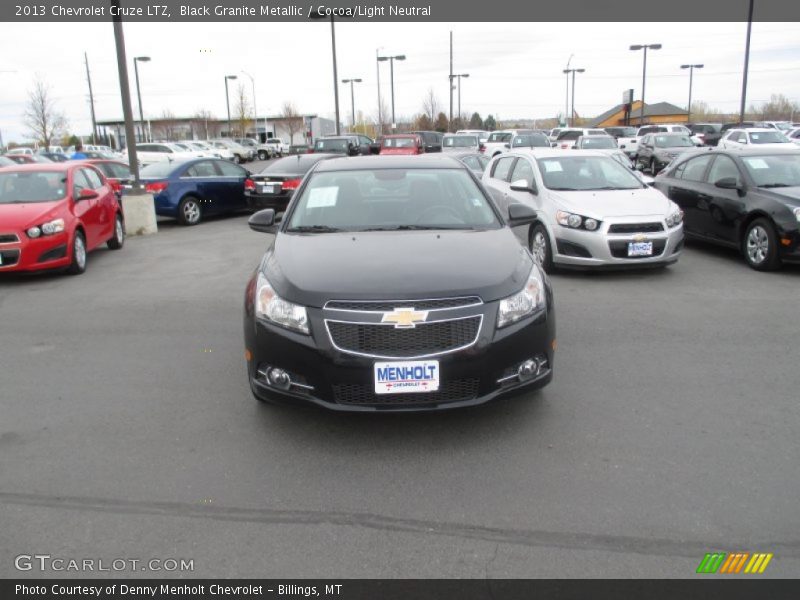 Black Granite Metallic / Cocoa/Light Neutral 2013 Chevrolet Cruze LTZ