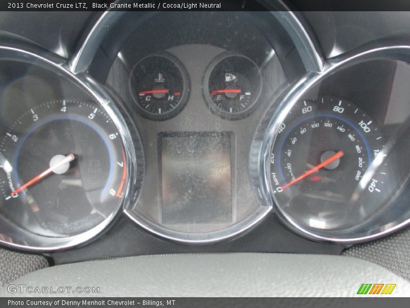 Black Granite Metallic / Cocoa/Light Neutral 2013 Chevrolet Cruze LTZ