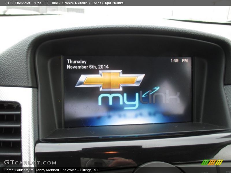 Black Granite Metallic / Cocoa/Light Neutral 2013 Chevrolet Cruze LTZ