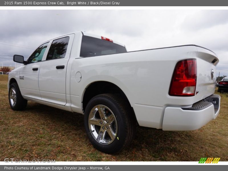 Bright White / Black/Diesel Gray 2015 Ram 1500 Express Crew Cab