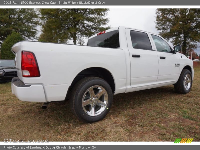 Bright White / Black/Diesel Gray 2015 Ram 1500 Express Crew Cab