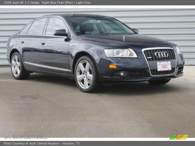 Night Blue Pearl Effect / Light Grey 2008 Audi A6 3.2 Sedan