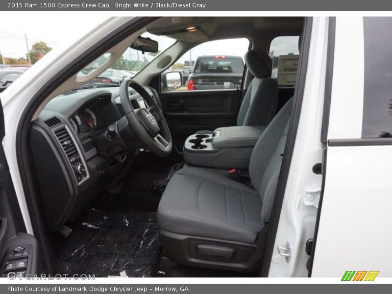 Bright White / Black/Diesel Gray 2015 Ram 1500 Express Crew Cab