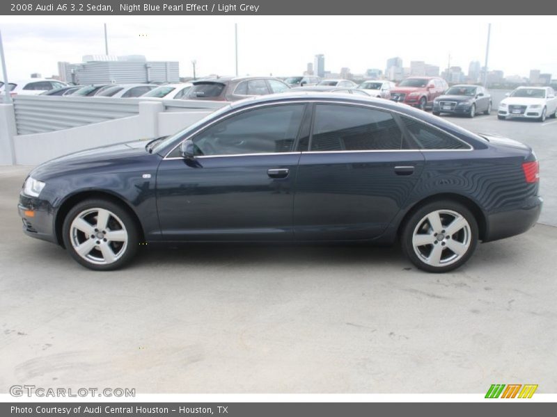 Night Blue Pearl Effect / Light Grey 2008 Audi A6 3.2 Sedan