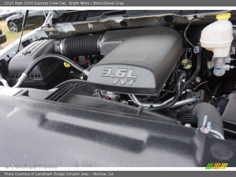 Bright White / Black/Diesel Gray 2015 Ram 1500 Express Crew Cab