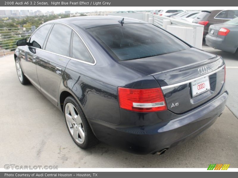 Night Blue Pearl Effect / Light Grey 2008 Audi A6 3.2 Sedan