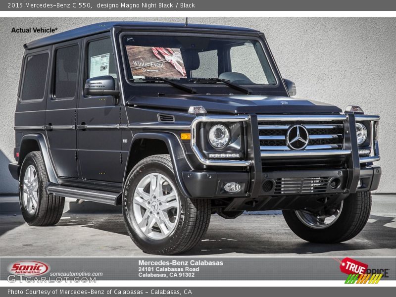 designo Magno Night Black / Black 2015 Mercedes-Benz G 550