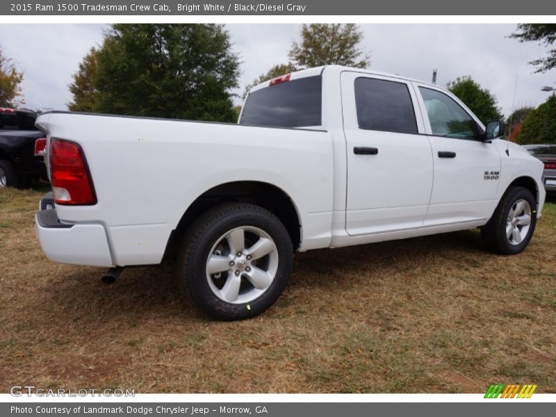 Bright White / Black/Diesel Gray 2015 Ram 1500 Tradesman Crew Cab
