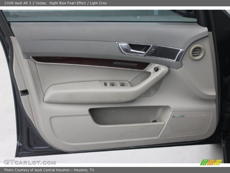 Night Blue Pearl Effect / Light Grey 2008 Audi A6 3.2 Sedan