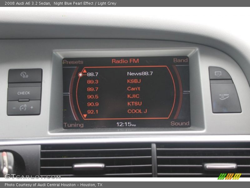 Night Blue Pearl Effect / Light Grey 2008 Audi A6 3.2 Sedan