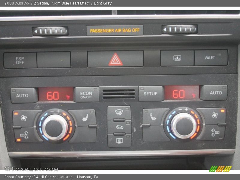 Night Blue Pearl Effect / Light Grey 2008 Audi A6 3.2 Sedan