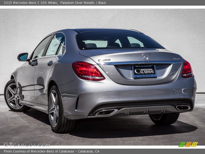 Paladium Silver Metallic / Black 2015 Mercedes-Benz C 300 4Matic