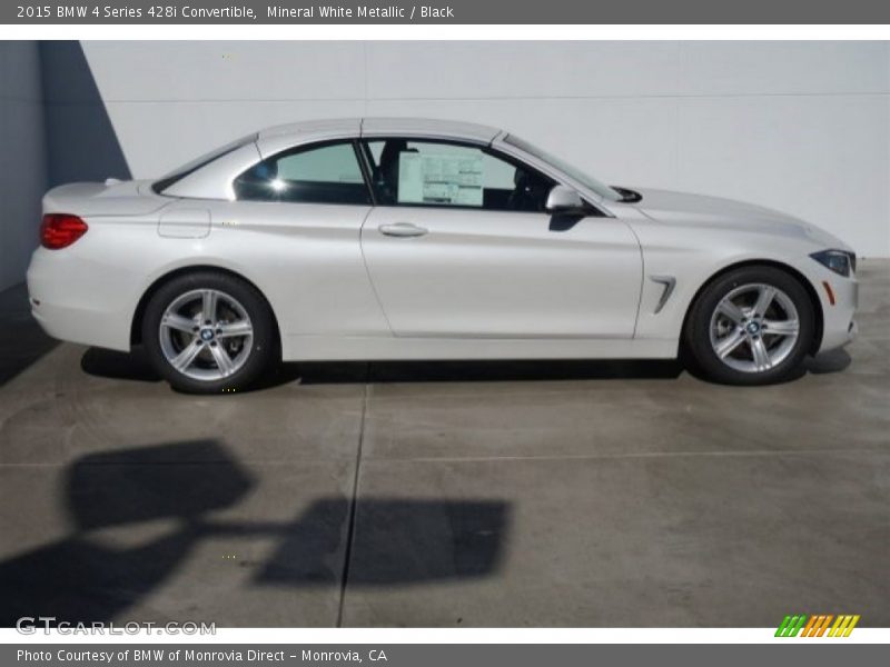Mineral White Metallic / Black 2015 BMW 4 Series 428i Convertible