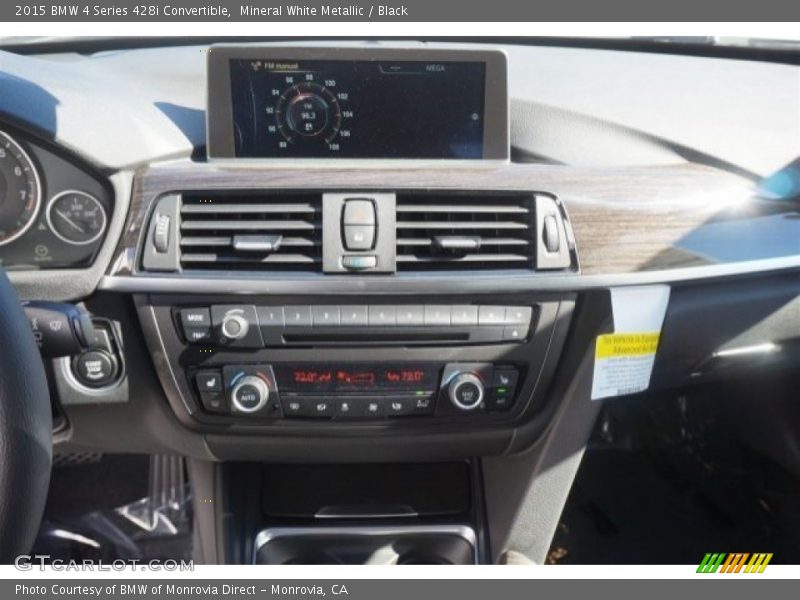Mineral White Metallic / Black 2015 BMW 4 Series 428i Convertible