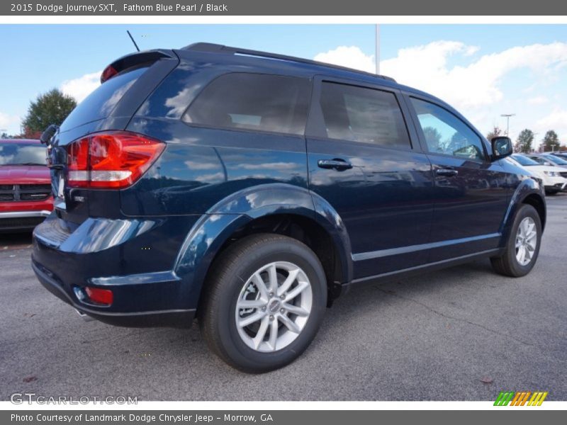Fathom Blue Pearl / Black 2015 Dodge Journey SXT