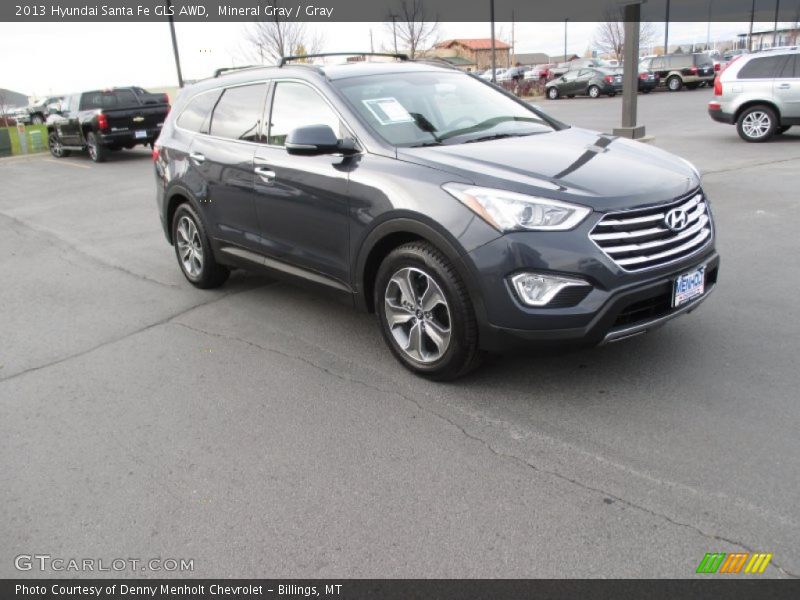 Mineral Gray / Gray 2013 Hyundai Santa Fe GLS AWD
