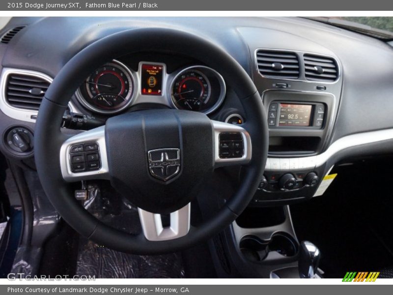 Fathom Blue Pearl / Black 2015 Dodge Journey SXT