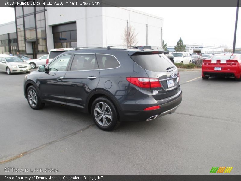 Mineral Gray / Gray 2013 Hyundai Santa Fe GLS AWD