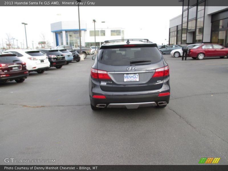 Mineral Gray / Gray 2013 Hyundai Santa Fe GLS AWD