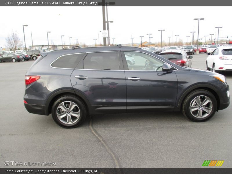 Mineral Gray / Gray 2013 Hyundai Santa Fe GLS AWD