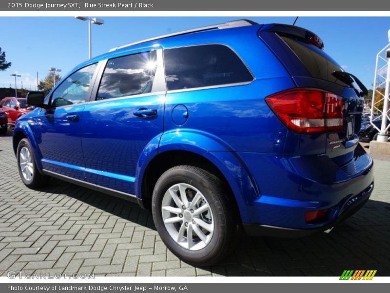 Blue Streak Pearl / Black 2015 Dodge Journey SXT