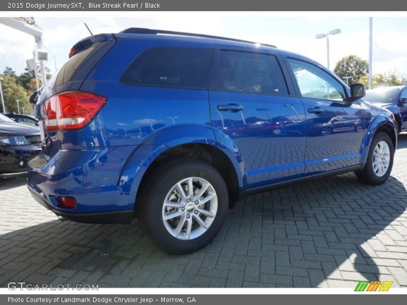 Blue Streak Pearl / Black 2015 Dodge Journey SXT