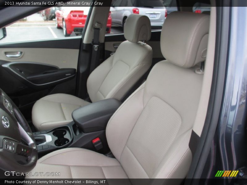 Mineral Gray / Gray 2013 Hyundai Santa Fe GLS AWD