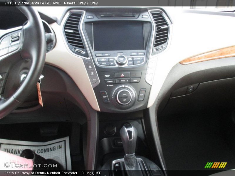 Mineral Gray / Gray 2013 Hyundai Santa Fe GLS AWD