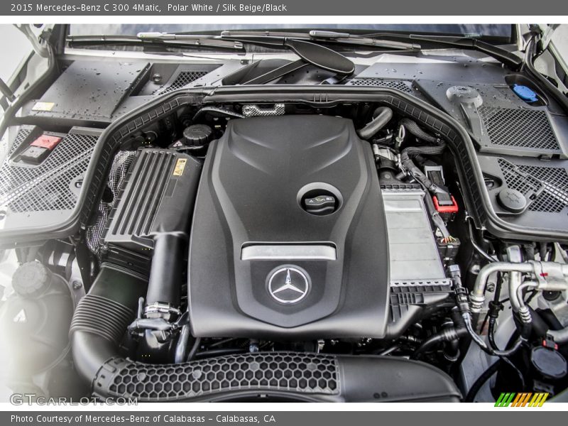 Polar White / Silk Beige/Black 2015 Mercedes-Benz C 300 4Matic