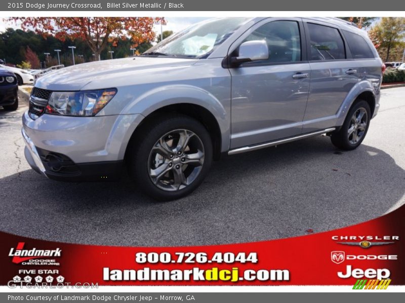 Billet Silver Metallic / Black 2015 Dodge Journey Crossroad