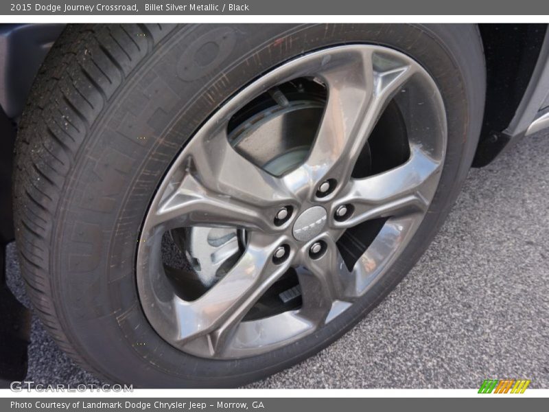 Billet Silver Metallic / Black 2015 Dodge Journey Crossroad