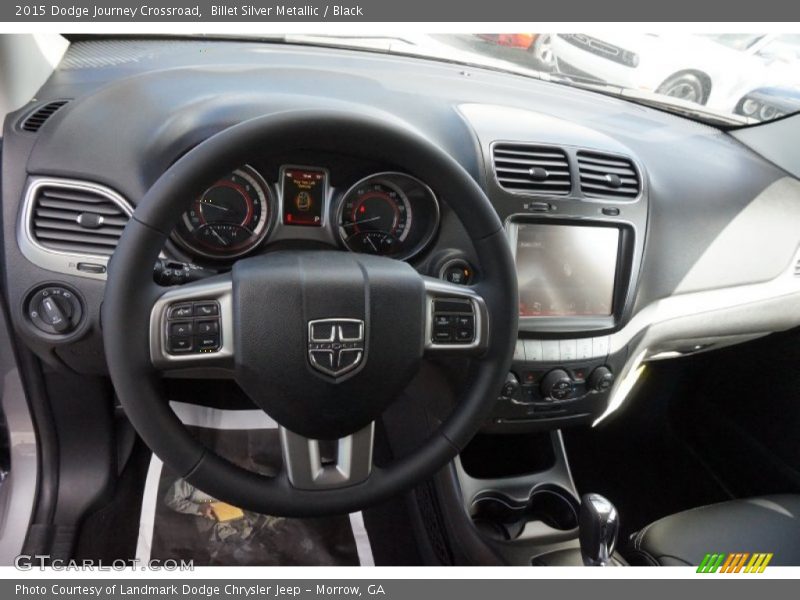 Billet Silver Metallic / Black 2015 Dodge Journey Crossroad