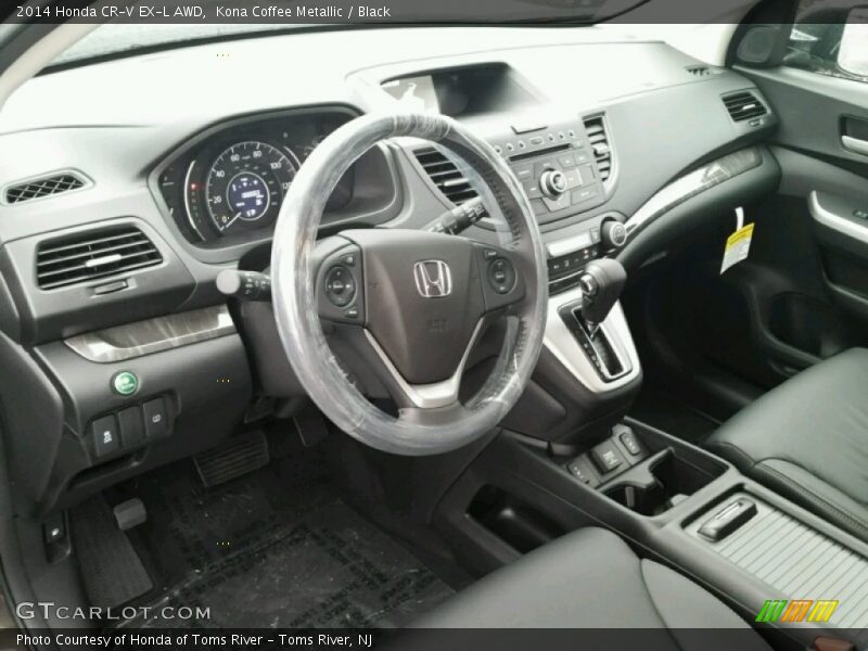 Kona Coffee Metallic / Black 2014 Honda CR-V EX-L AWD