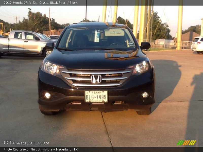 Crystal Black Pearl / Black 2012 Honda CR-V EX