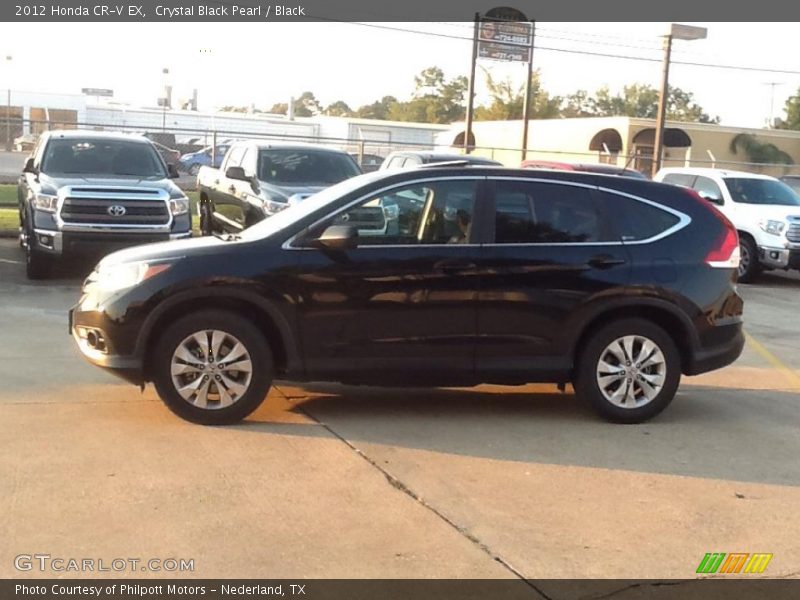 Crystal Black Pearl / Black 2012 Honda CR-V EX