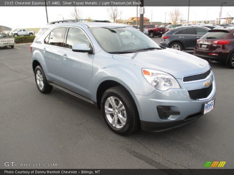 Silver Topaz Metallic / Light Titanium/Jet Black 2015 Chevrolet Equinox LT AWD