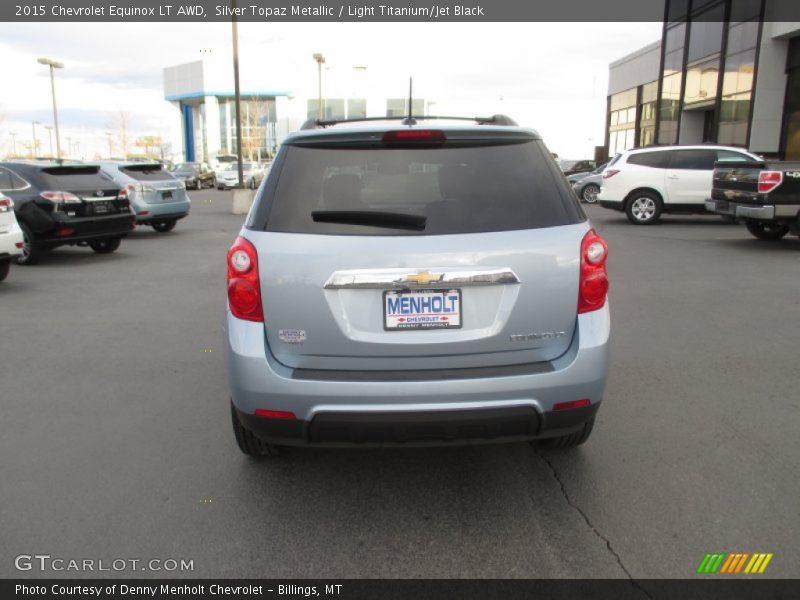 Silver Topaz Metallic / Light Titanium/Jet Black 2015 Chevrolet Equinox LT AWD