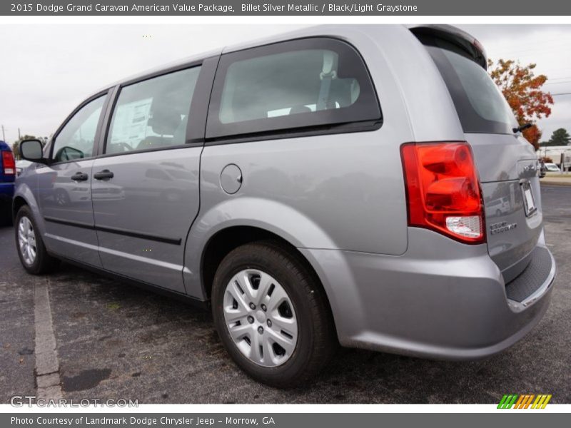 Billet Silver Metallic / Black/Light Graystone 2015 Dodge Grand Caravan American Value Package