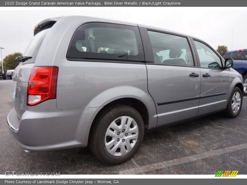 Billet Silver Metallic / Black/Light Graystone 2015 Dodge Grand Caravan American Value Package