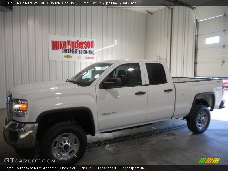 Summit White / Jet Black/Dark Ash 2015 GMC Sierra 2500HD Double Cab 4x4