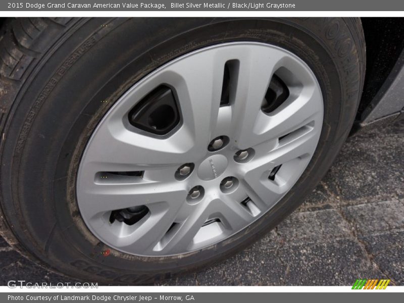 Billet Silver Metallic / Black/Light Graystone 2015 Dodge Grand Caravan American Value Package