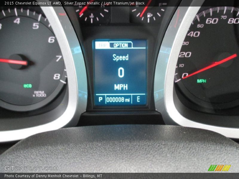 Silver Topaz Metallic / Light Titanium/Jet Black 2015 Chevrolet Equinox LT AWD